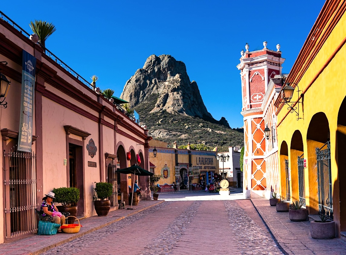 Sleepy colonial town of Bernal, 2.5 hours west of Mexico City